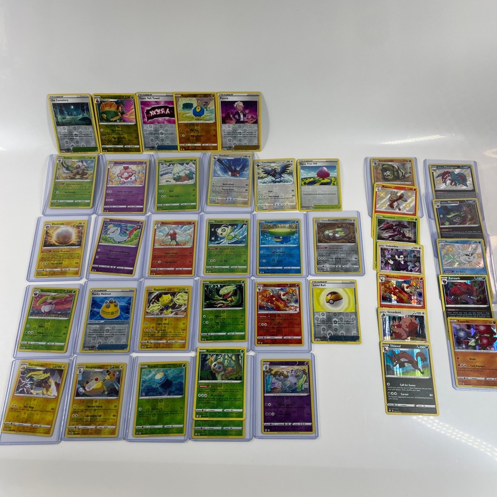 Pokemon Card Lot 41 Mix Reverse Holo Holo Chilling Reign Evolving Skies